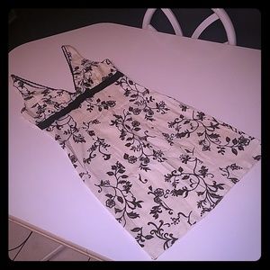 Black & White Floral Dress